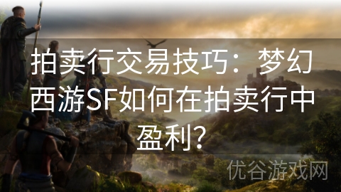 拍卖行交易技巧：梦幻西游SF如何在拍卖行中盈利？