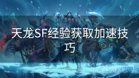 天龙SF经验获取加速技巧