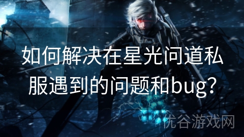 如何解决在星光问道私服遇到的问题和bug？