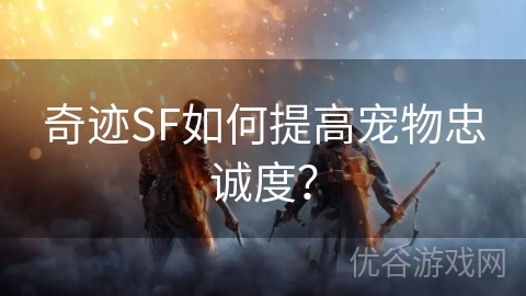 奇迹SF如何提高宠物忠诚度？