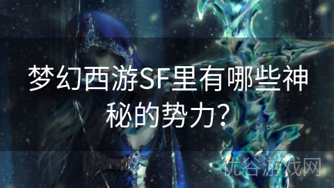 梦幻西游SF里有哪些神秘的势力？