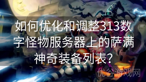 如何优化和调整313数字怪物服务器上的萨满神奇装备列表？