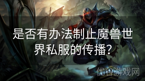 是否有办法制止魔兽世界私服的传播？